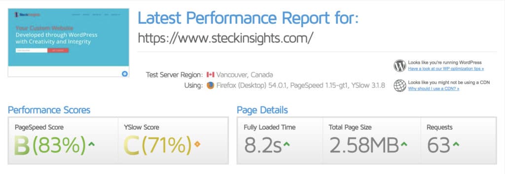 Before-Page-Speed-Optimization