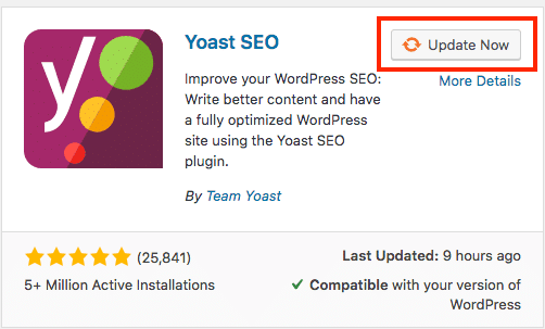 Installing Yoast SEO in order to quickly verify Google Search Console.