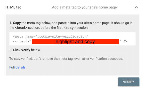 How to Add Your WordPress Website to Google Search Console Google Search Console HTML Tag