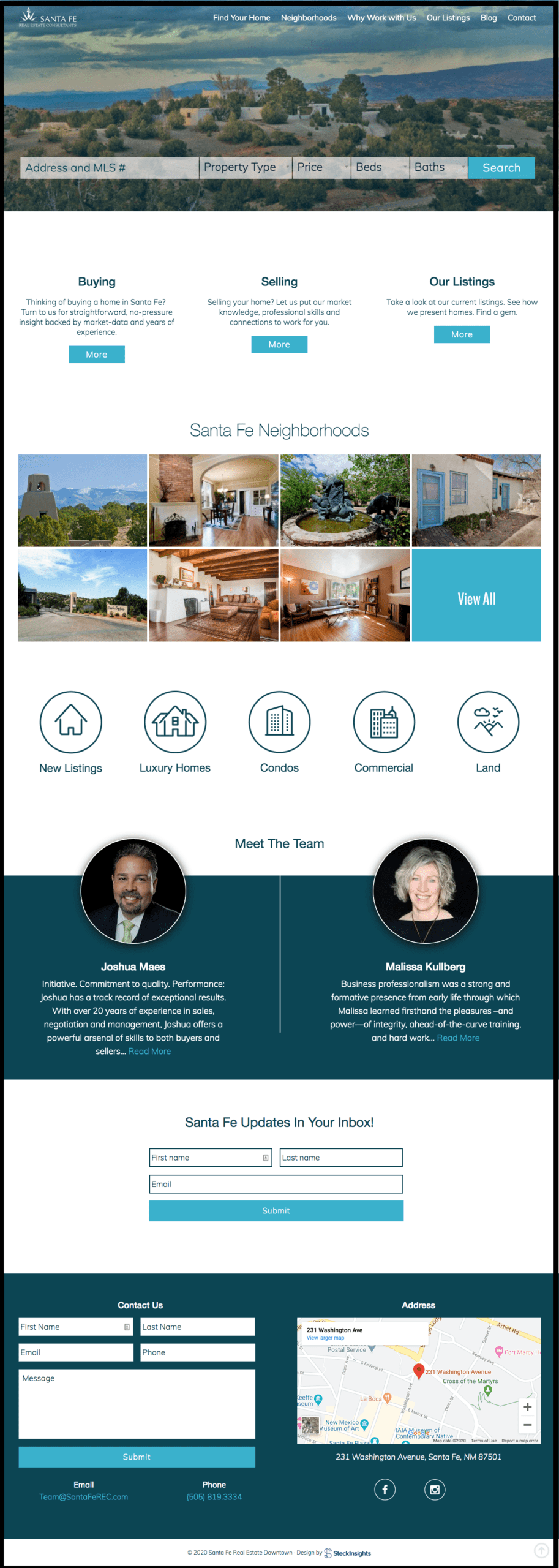 custom real estate web design after 2