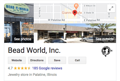 Bead Store Gets 600 Calls a Month from Google My Business Screen Shot 2020 08 19 at 6.01.38 PM